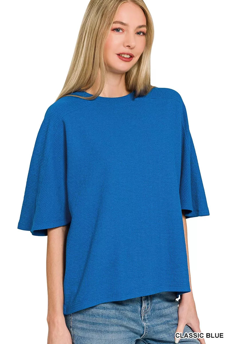 Double Knit Short Sleeve Top