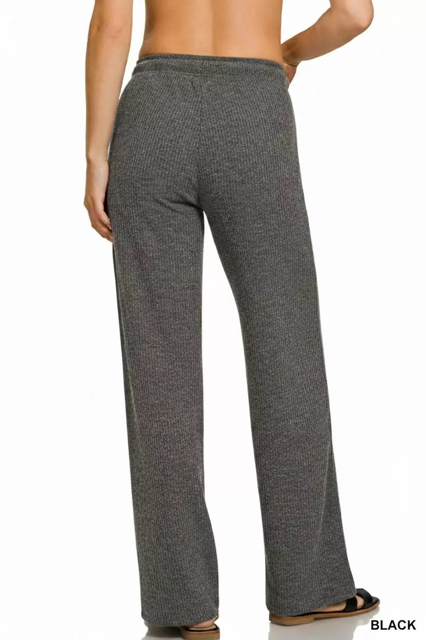 Ribbed Drawstring Lounge Pants