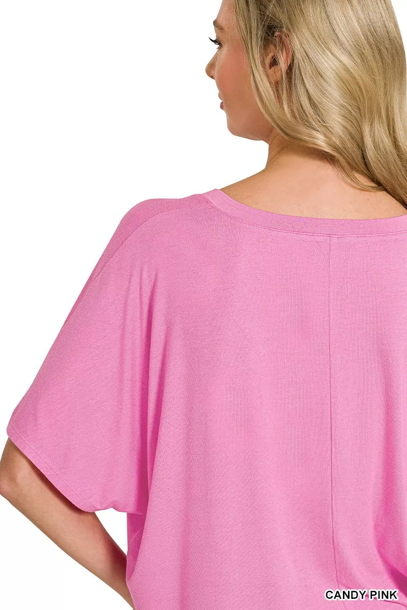V-neck Oversized Top & Pants Set