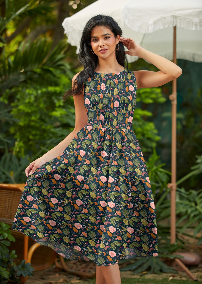 Deer Midi Dress