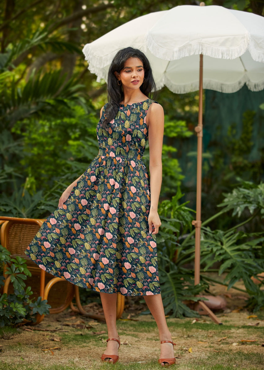 Deer Midi Dress