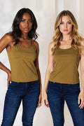 Full Size Round Neck Slim Cami Plus Size