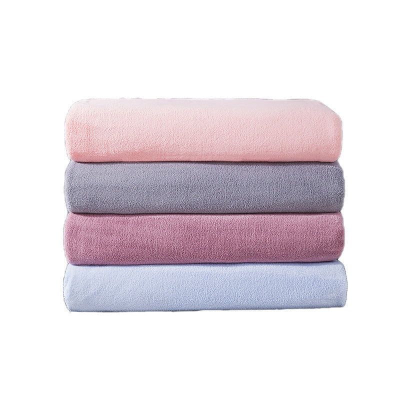 Coral Fleece Adult Household Absorbent Soft Bath Towel