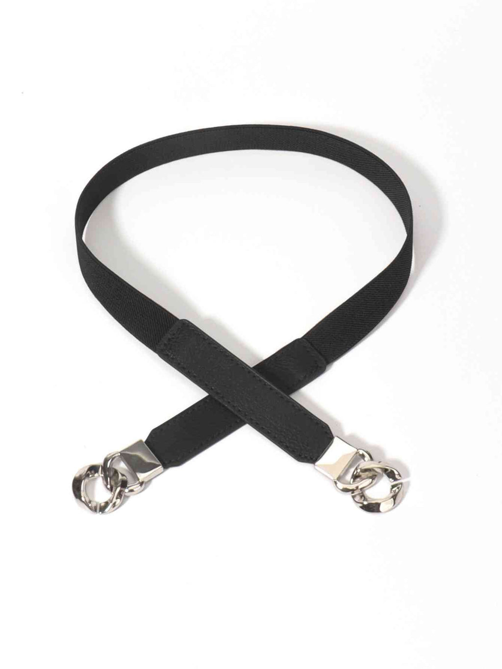 ElegantStyle Zinc Alloy Buckle Elastic PU Belt – Versatile and Stylish Accessory See size chart under “more details”
