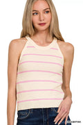 Stripe Sweater Tank Top