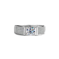 D Color Moissanite Starry Men's Ring