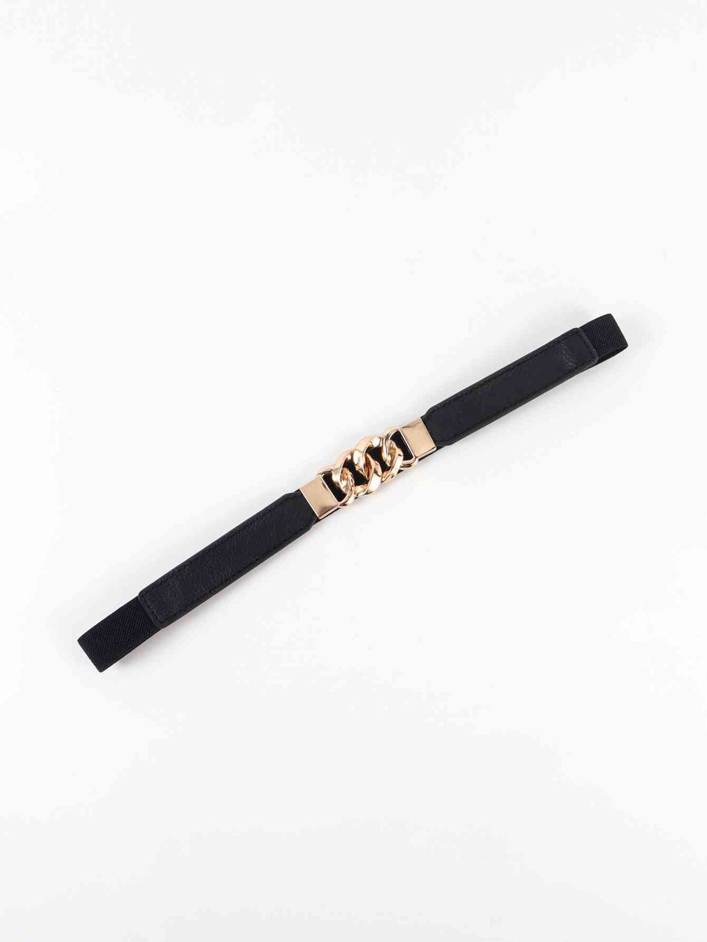 ElegantStyle Zinc Alloy Buckle Elastic PU Belt – Versatile and Stylish Accessory See size chart under “more details”