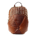 Fashion Backpack Brown Baseball Hat Shaped Casual Accessory