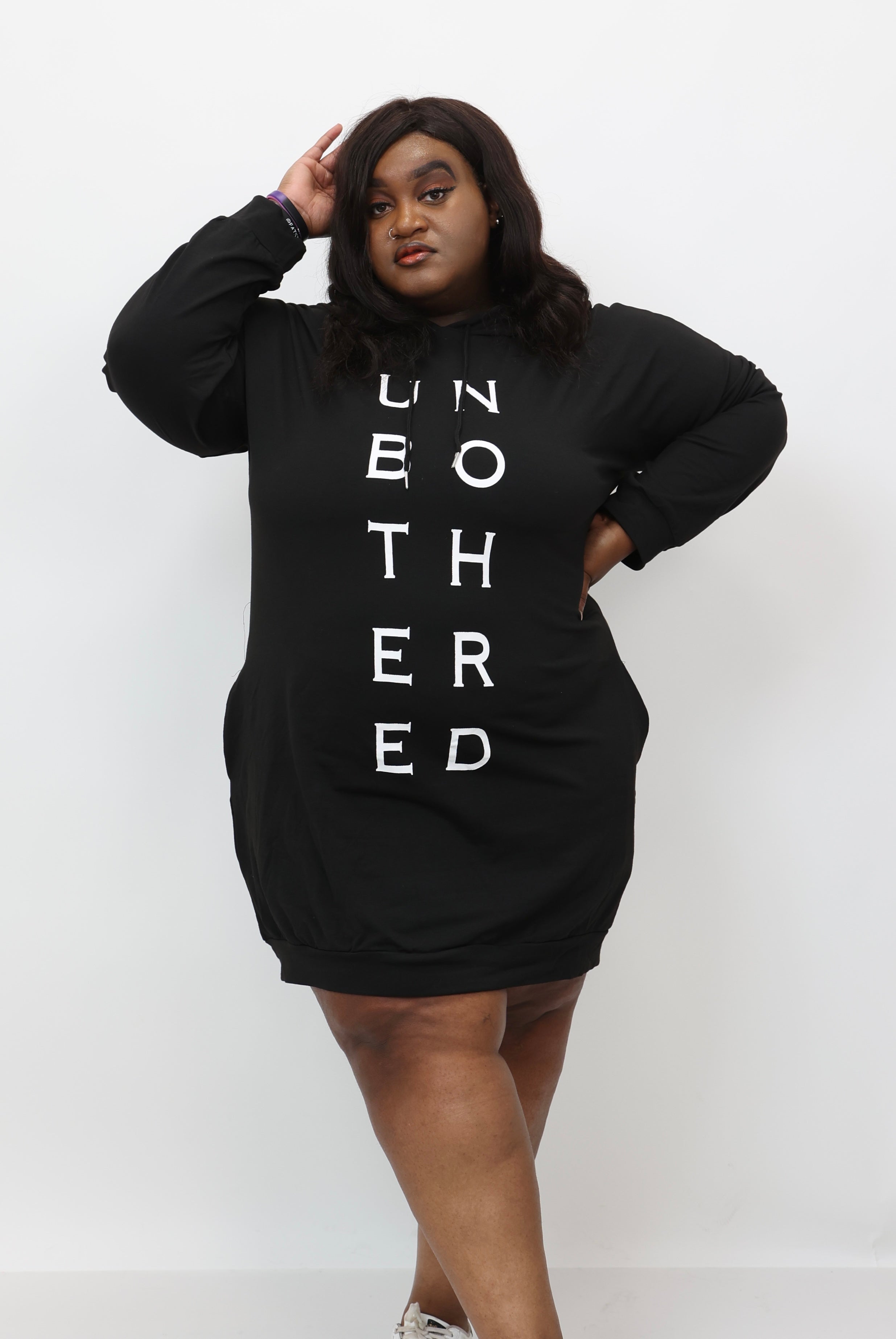 “Hot Girl Hoodies” Sweater Dress