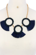 Fashion chunky stylish necklace and earring set