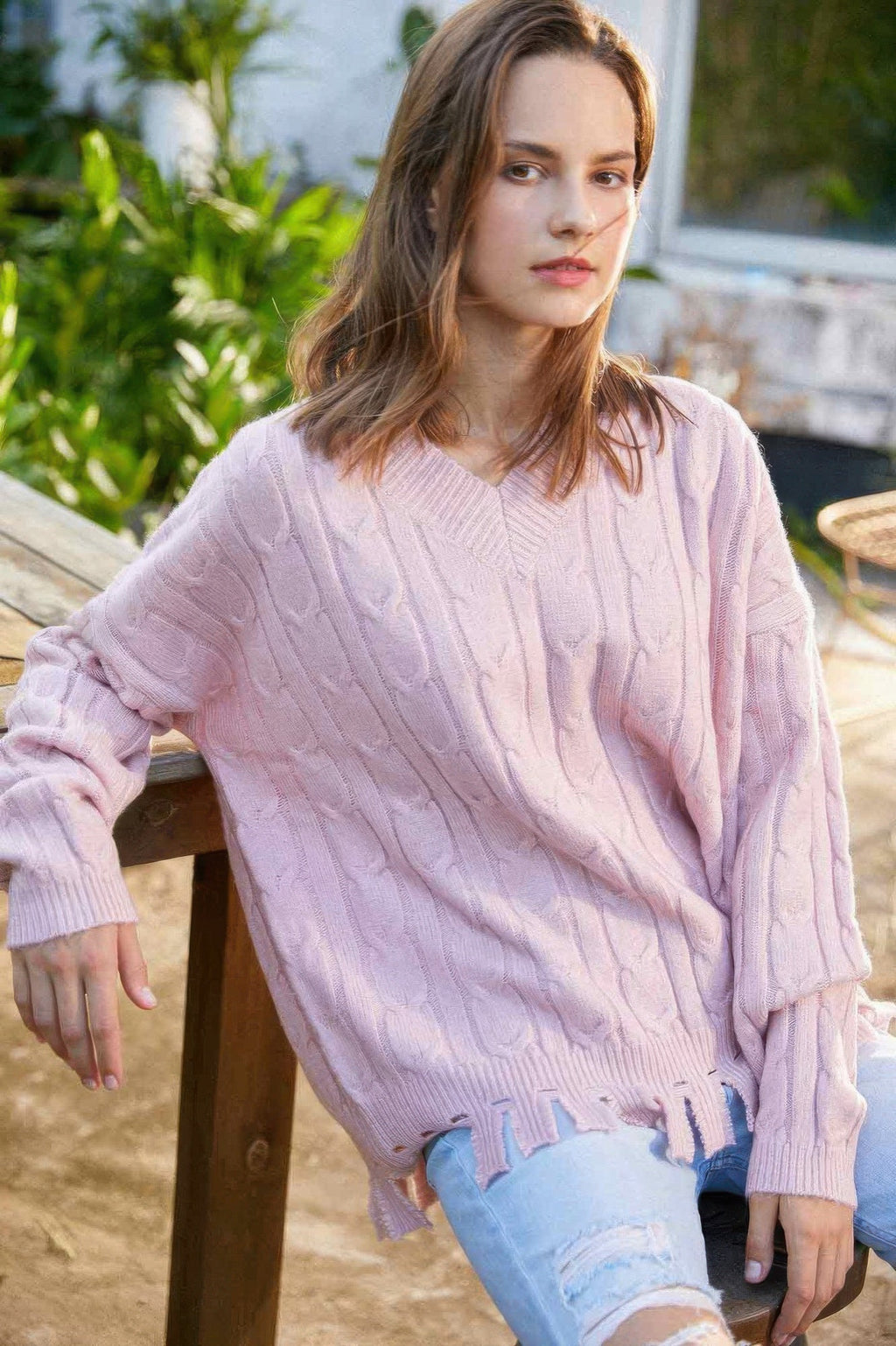 Solid Knit Sweater