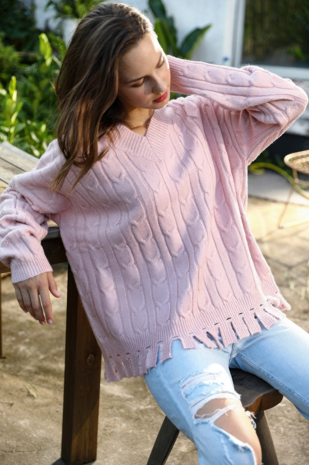 Solid Knit Sweater