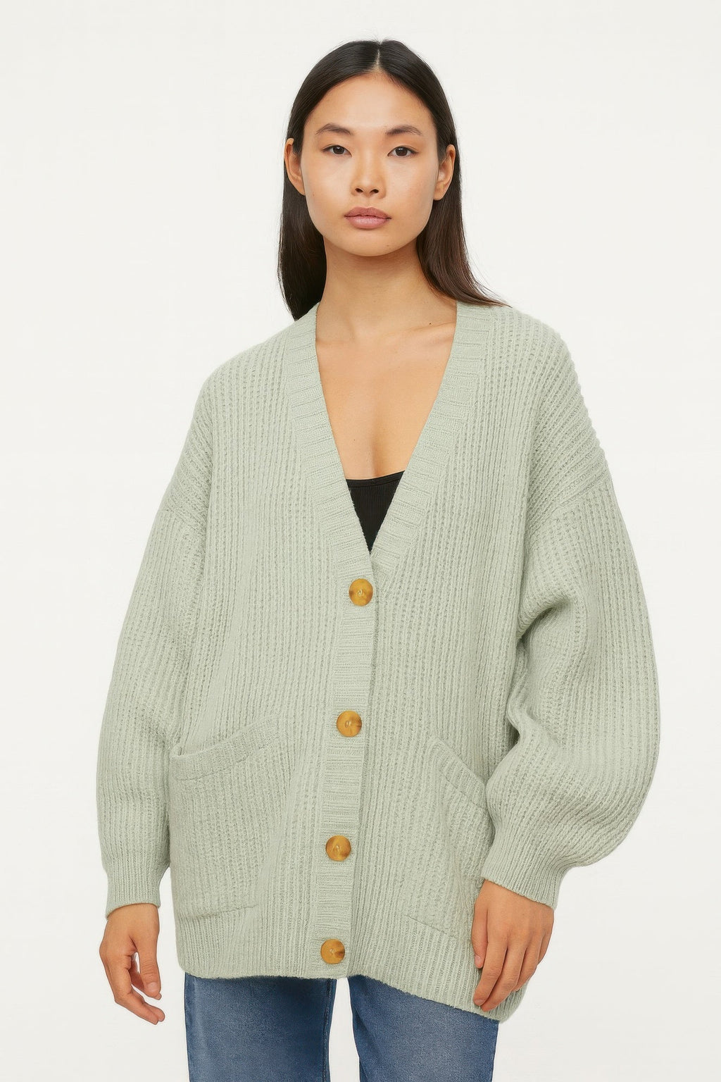Button Down Knit Cardigan