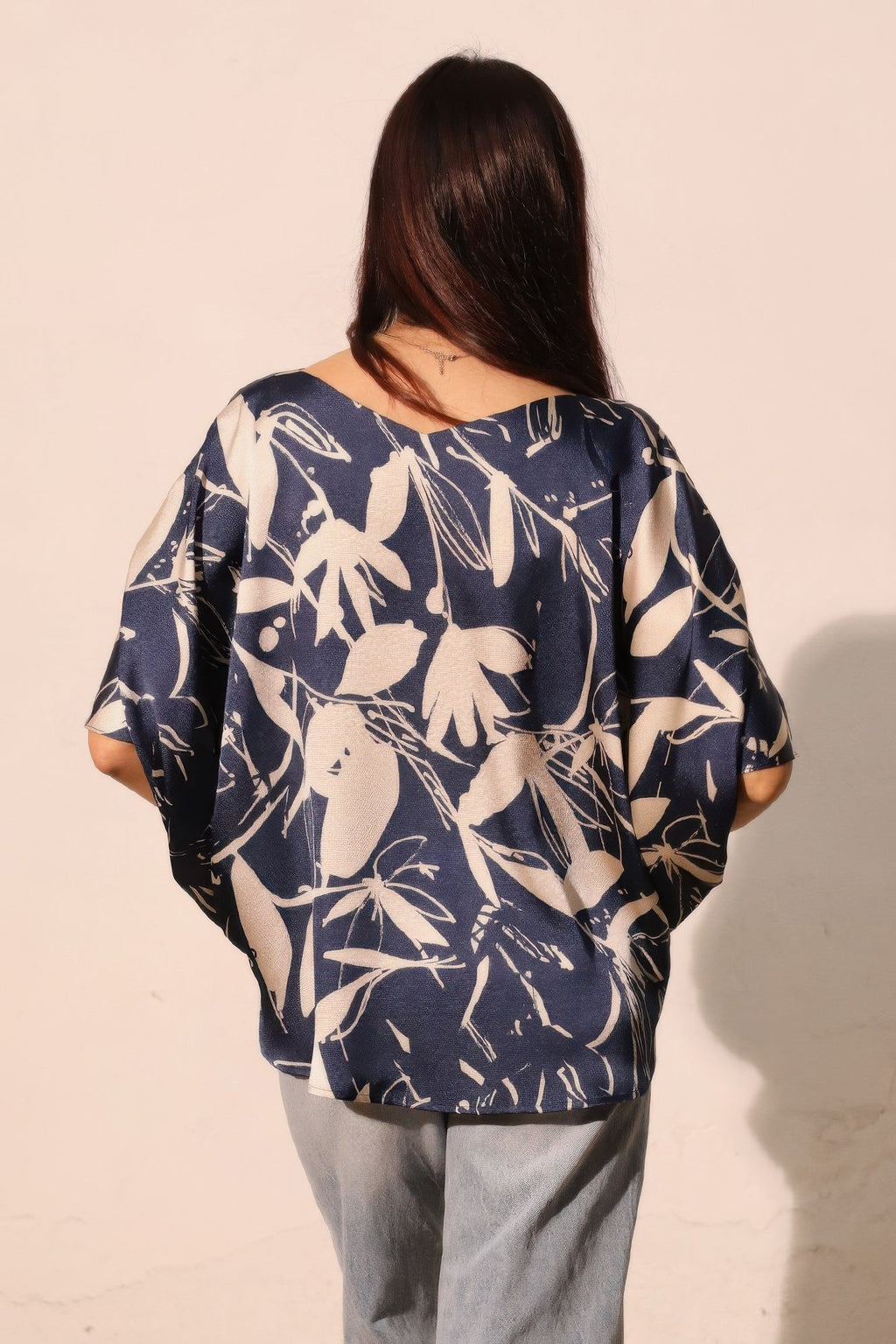 Dreaming Lily Satin Drawstring Dolman Top