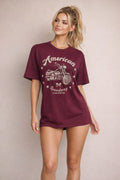American Motorcycle Cotton Boxy Top