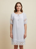 Mlle Gabrielle Solid Short Sleeve Dress