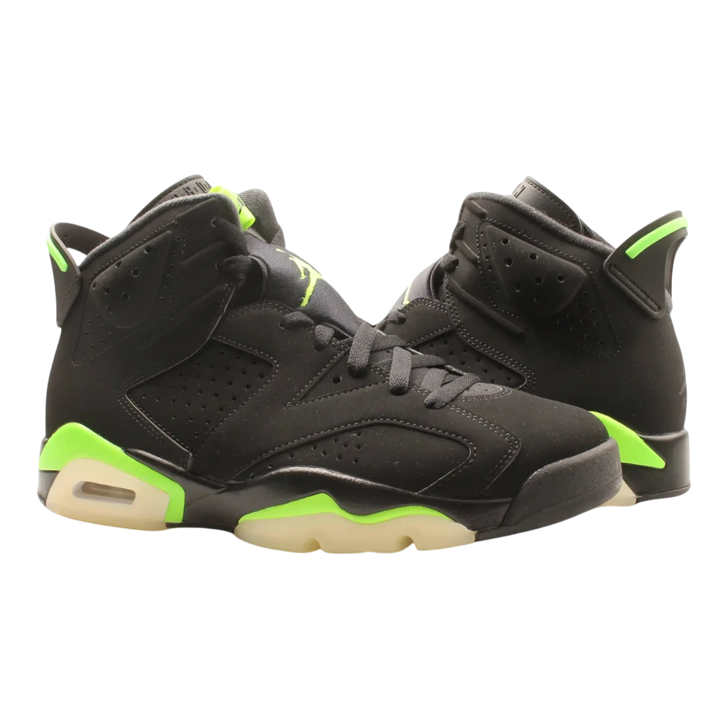 Jordan Air Jordan 6 Retro Men Basketball Sneakers Black/Electric Green
