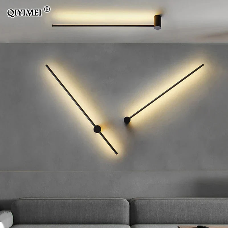 DecorBites™ Black LED Wall Sconce for Living Room Bedroom Lighting