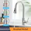 DecorBites™ LED Single Hole Kitchen Faucet with Pull Out Spout and Stream Sprayer