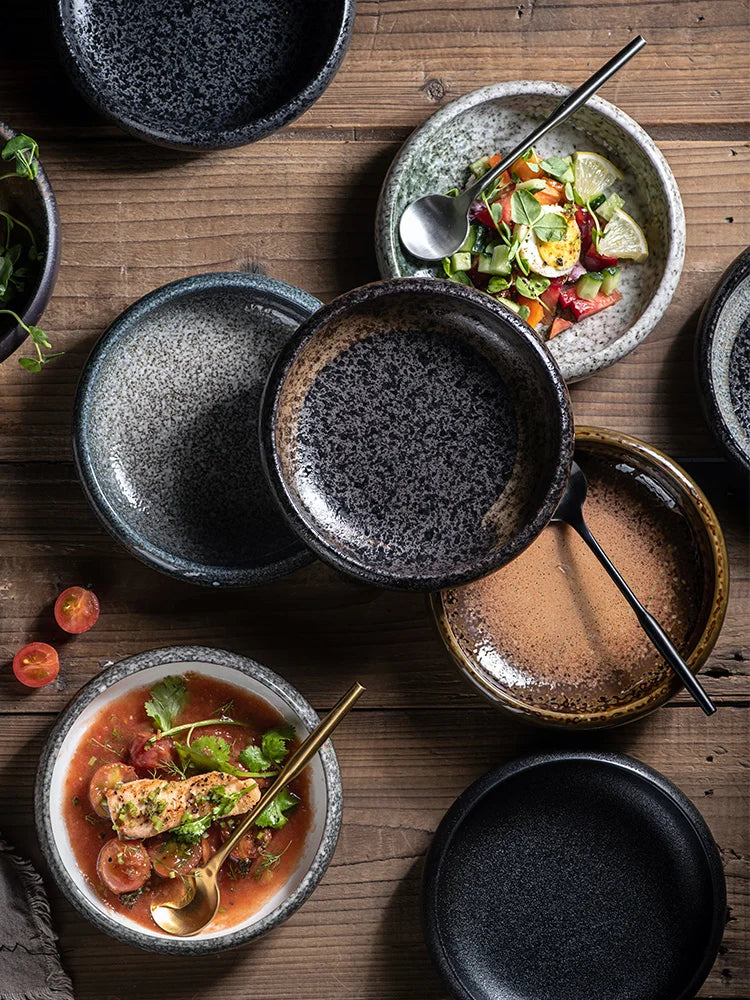 DecorBites™ Ceramic Kimchi Plate - 6inch Round Dish - Solid Glaze