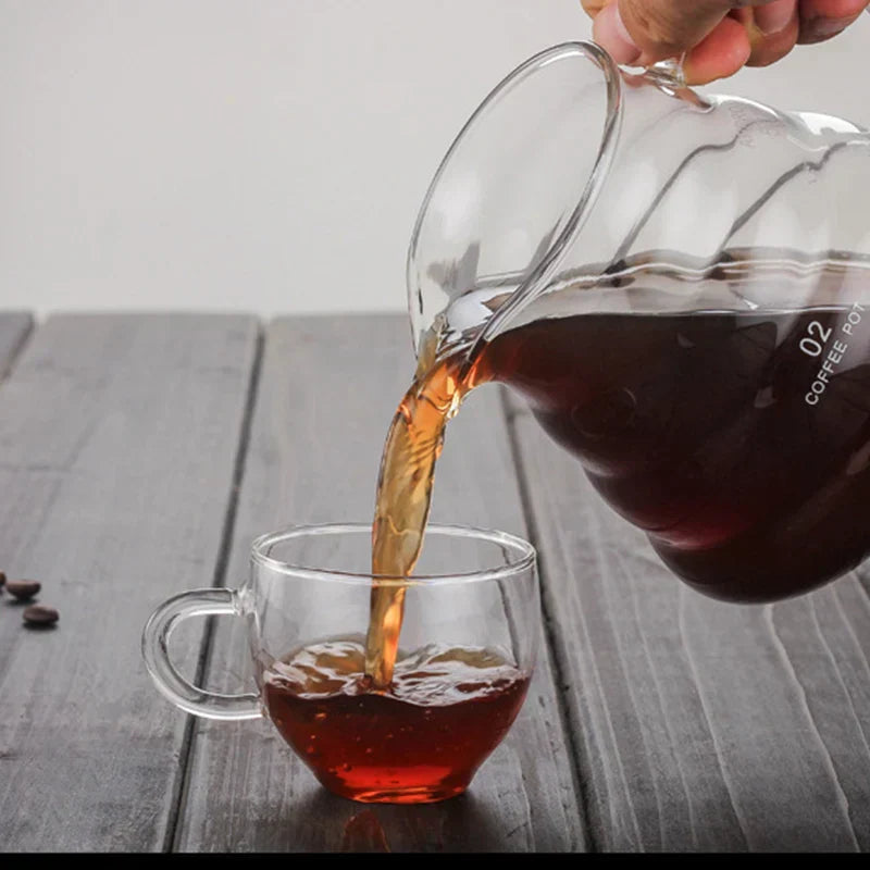 DecorBites™ Cloud Glass Coffee Kettle 800ml