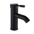 DecorBites™ Black Golden Single Handle Bathroom Basin Faucet for Deck Mount Vessel Sink