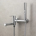 DecorBites™ Brushed Gold Bathtub Shower Set, Wall Mounted Rotatable Faucet Industries