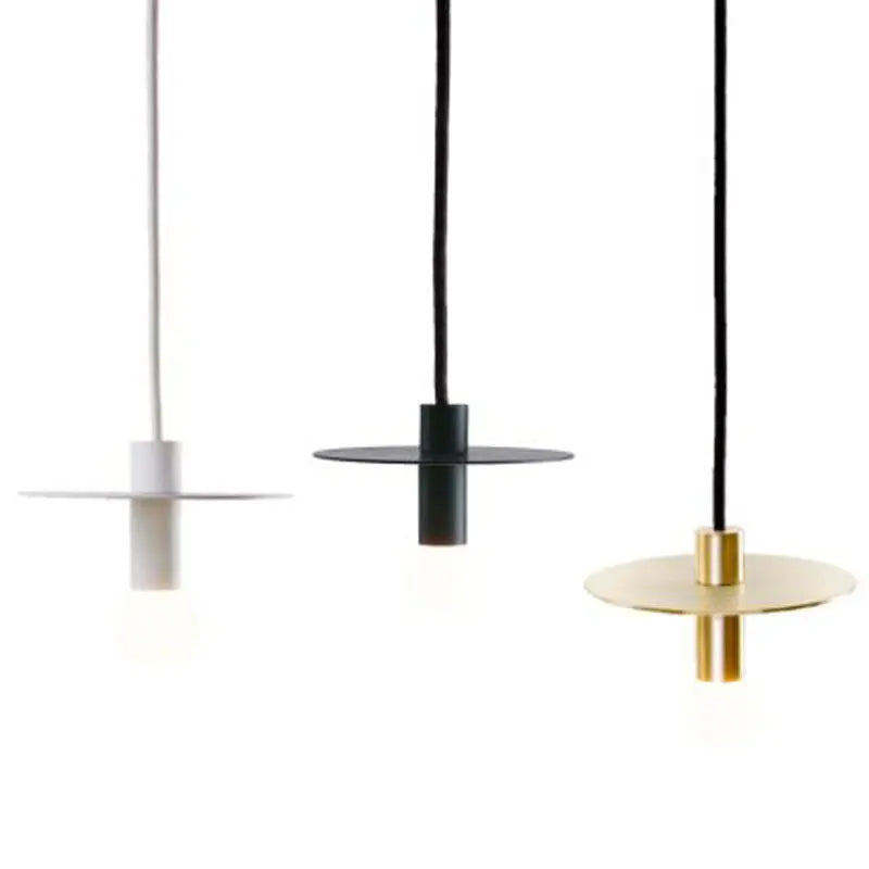 DecorBites™ Iron Pendant Light: Nordic LED E27 Hanging Lamp for Home Decor