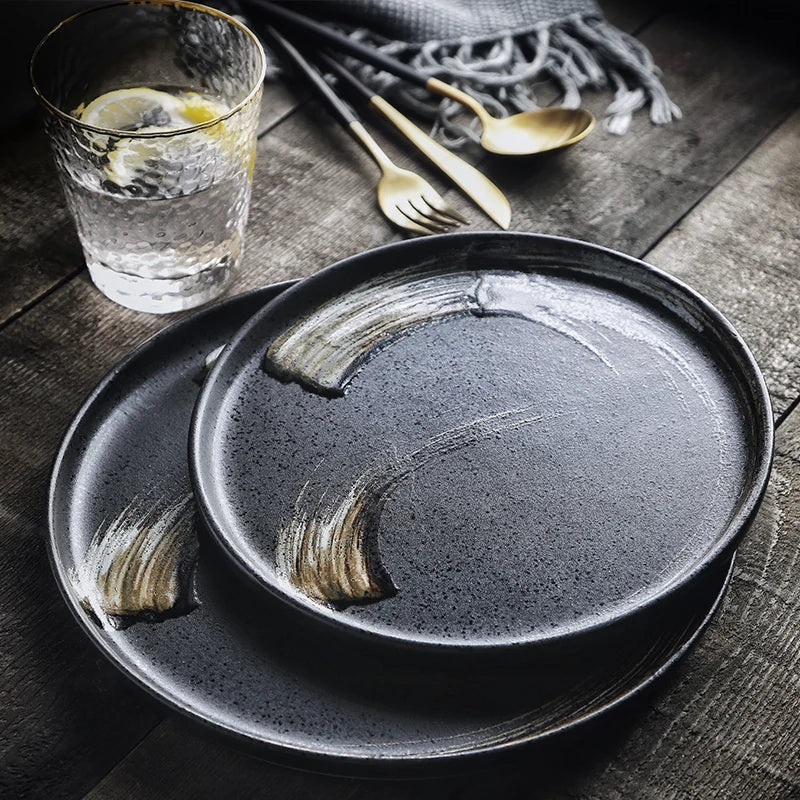DecorBites™ Ceramic Round Dinner Plate - Restaurant Quality