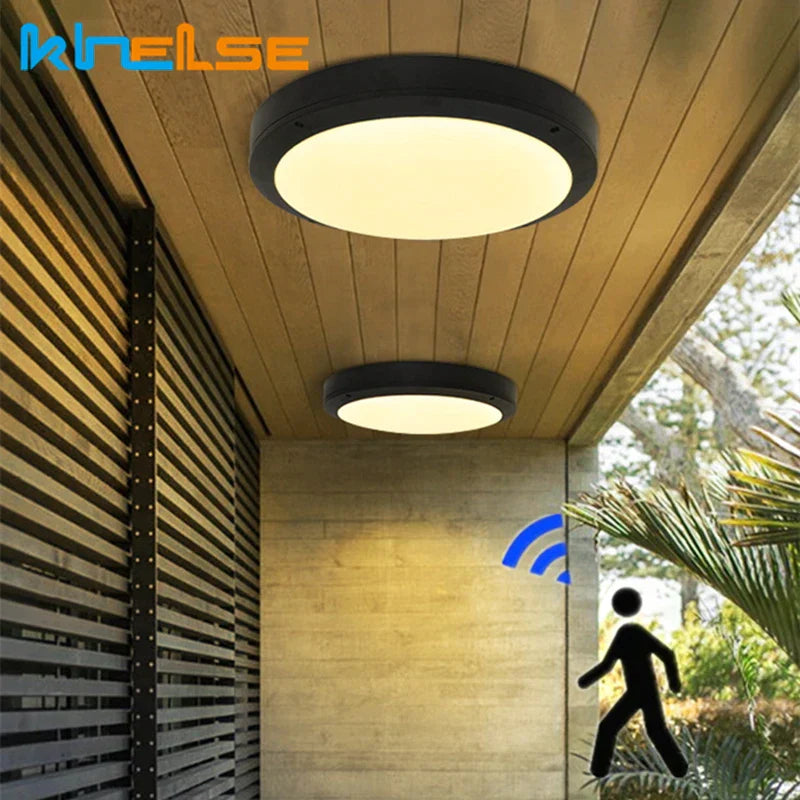 DecorBites™ LED Oval Wall Lamp Outdoor Ceiling Light Waterproof Garden Bathroom Lighting