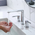 DecorBites™ Brushed Gold Brass Basin Faucets for Lavatory Vessel with 2 Handles