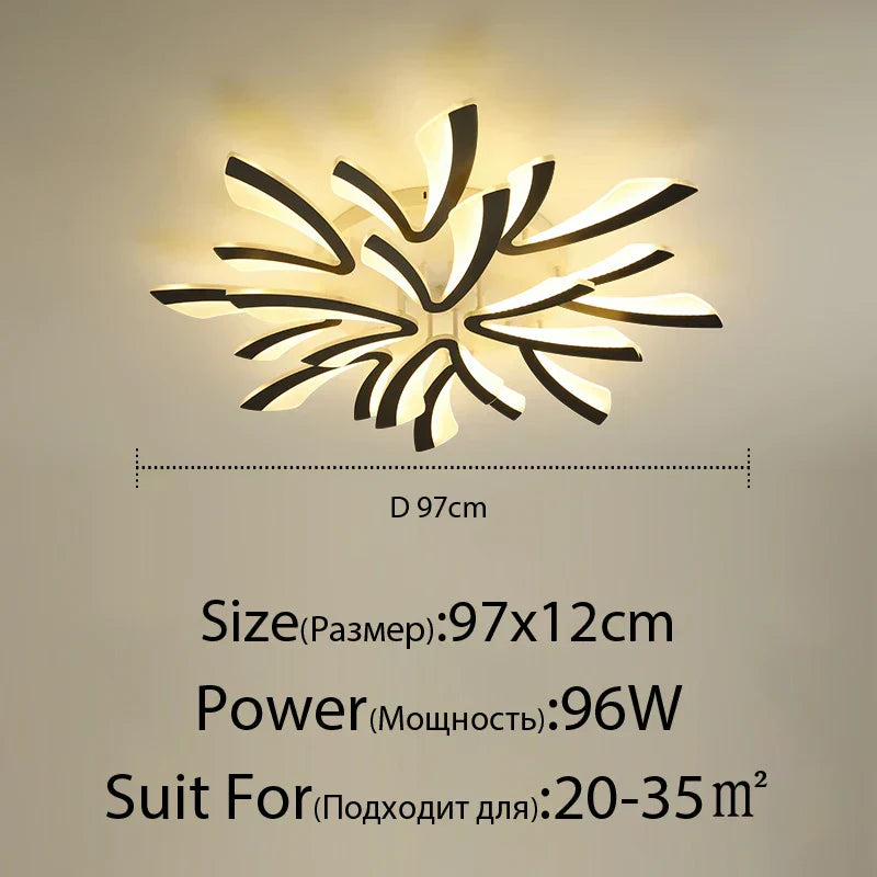DecorBites™ LED Ceiling Lights Modern Acrylic Luminaria Lampada for Home Indoor Lighting