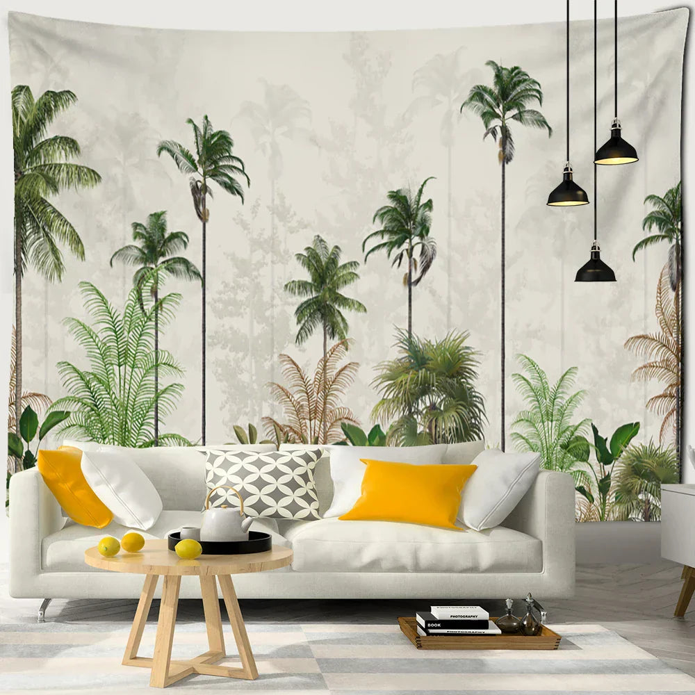 DecorBites™ Banana Tree Mist Tapestry Wall Hanging Boho Hippie Polyester Home Decor