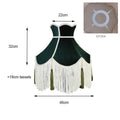 DecorBites™ Burgundy Wine Red Fabric Lampshade for Table, Floor & Pendant Light