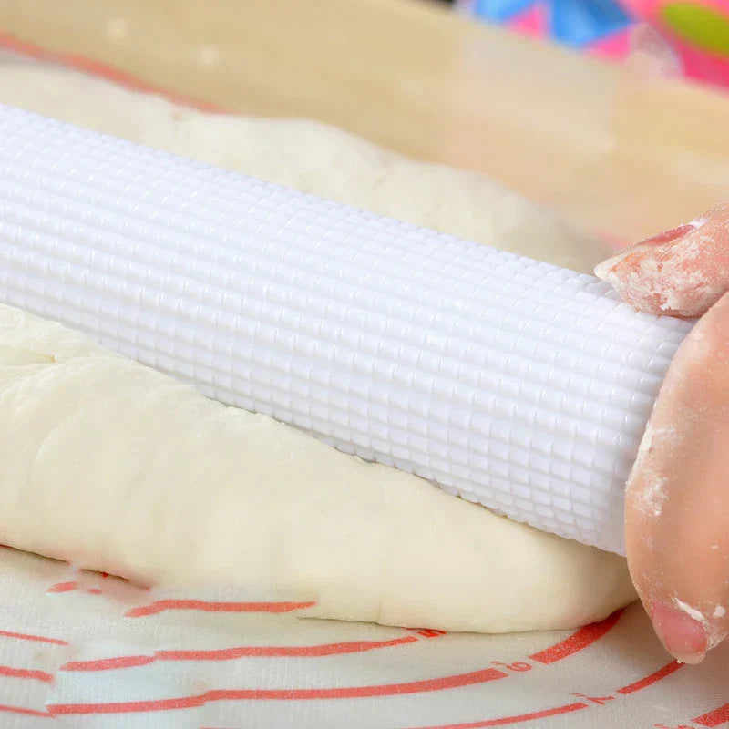 DecorBites™ ABS Floating Point Exhaust Roller Rolling Pin for Kitchen Dough Pastry Making
