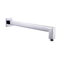 DecorBites™ Bright Chrome LED Rainfall Shower Head: Color Changing Brass Rectangular Shower Faucet