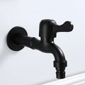DecorBites™ Antique Black Brass Wall Mount Bibcock Tap for Outdoor Garden and Washing Machine