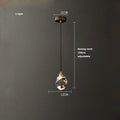 DecorBites™ Crystal Copper Black LED Chandelier for Dinning Room