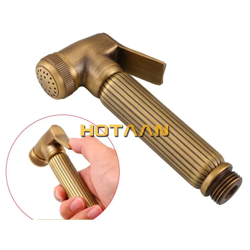 DecorBites™ Antique Brass Bidet Faucet Hygienic Muslim Shower Sprayer