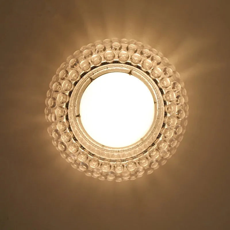 DecorBites™ Clear Gold Acrylic Pendant Lights: Modern Living Room Foscarini Caboche Style