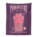 DecorBites™ Cat Paws Tarot Tapestry: Bohemian Home Decor for Hippie Vibes and Happy Spaces