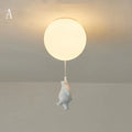 DecorBites™ Cartoon Bear Ceiling Light for Kids' Rooms, LED Fixture Bedroom Decor