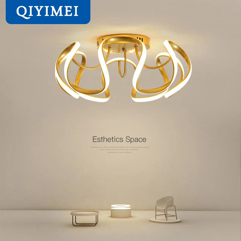 DecorBites™ LED Chandelier Modern Indoor Lighting for Living Room Study Parlor Bedroom