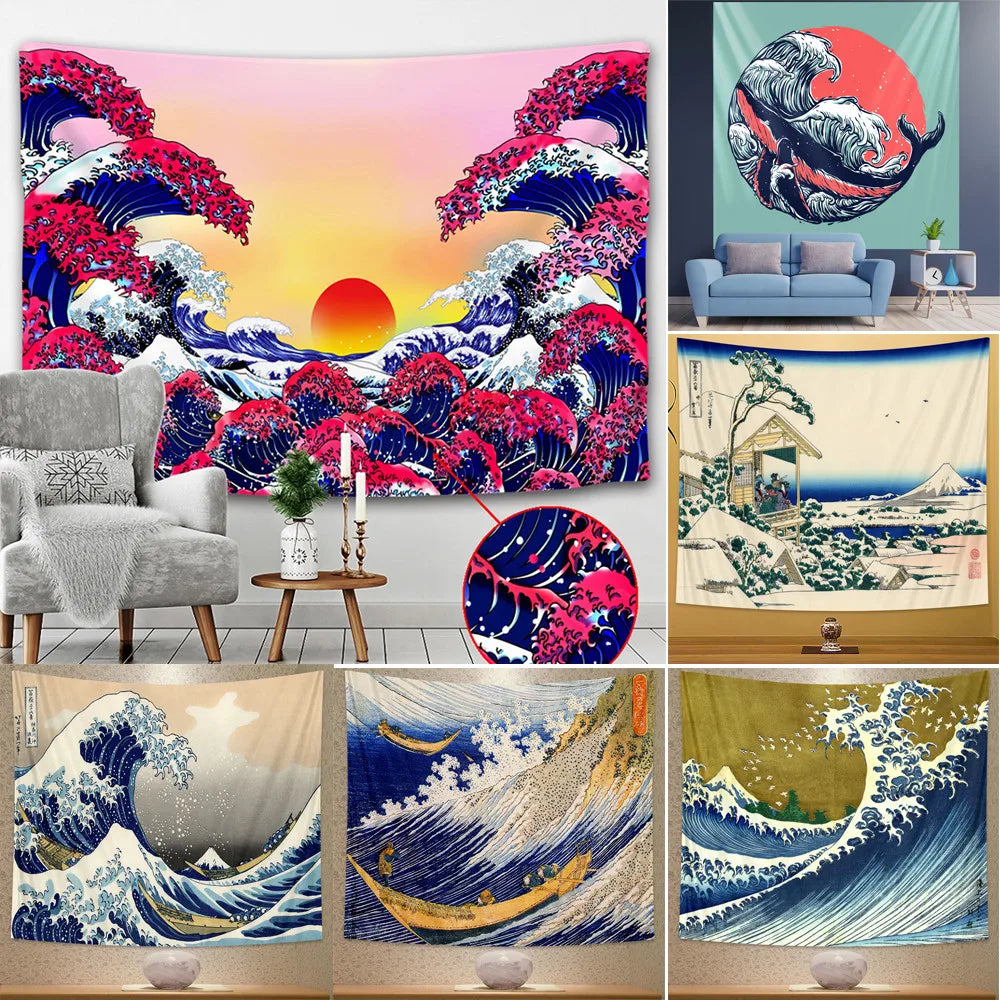 DecorBites™ Beach Scenery Tapestry - Bohemian Home Decor Wall Mat for Bedroom