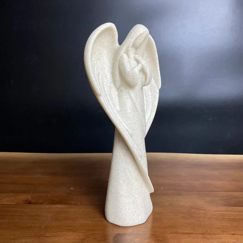 DecorBites™ Angel Wing Girl Resin Statue for Home Decor