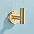 DecorBites™ Brushed Gold Stainless Steel Bathroom Accessories Set - Towel Bar, Toilet Paper Holder, Hooks