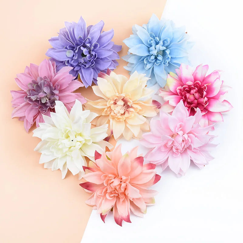 DecorBites™ 100pcs Silk Gerbera Flowers for Christmas, Wedding, DIY, Scrapbooking, Gifts