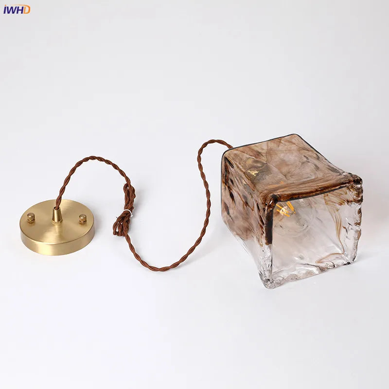 DecorBites™ Glass Copper Pendant Lights for Dinning Living Room Decor