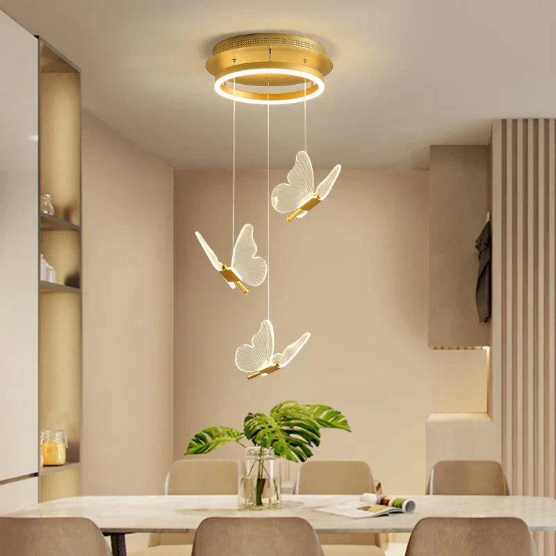 DecorBites™ Butterfly Staircase Pendant Lights Loft Style Lamps