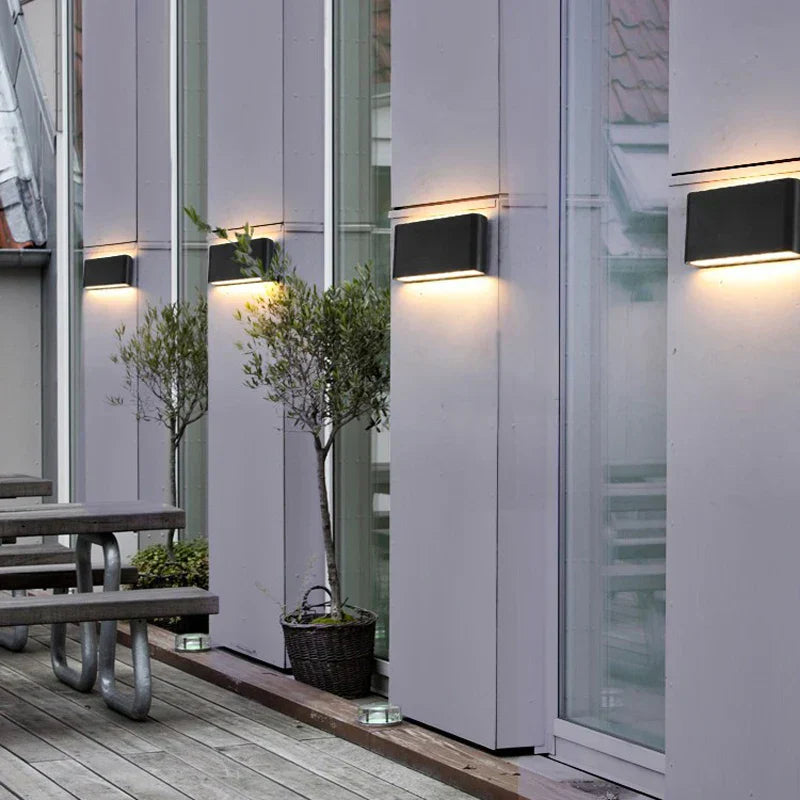 DecorBites™ LED Outdoor Wall Light IP65 Waterproof Aluminum Wall Lamp 6W/12W
